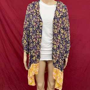 Billabong Gauze Beach boho Kimono Size S/M